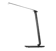 LED stmívatelná stolní lampa 12W, 700Lm, 2700 - 6000K, USB, černá 